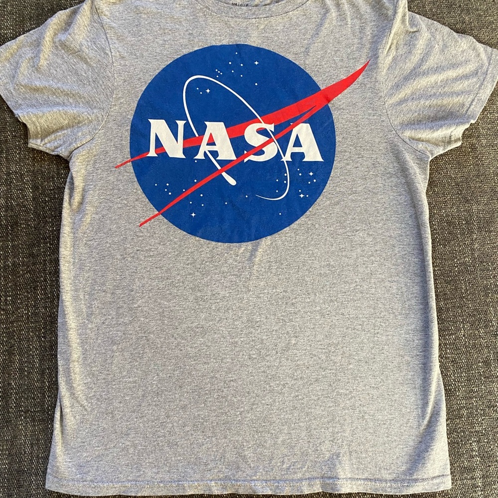 Gray NASA T Shirt Womens Small